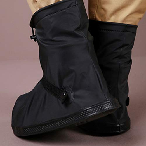 Shoe Covers, Waterproof Overshoes Reusable Slip Resistant, Rainy Gear Shoe Cases, Thick Rain Boots Socks, Outdoor Cycling Hiking