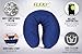 Flexi The Original 4-in-1 Convertible Travel Pillow for Side, Stomach and Back Sleepers. Lumbar Support. Features Adjustable Strap and Travel Bag. Four Colors. Washable. (Navy)
