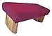 Waterglider International Meditation Bench (Burgundy), Seiza, Sustainable Acacia Wood with Curved Bottom Edges for The perfect posture, meditation stool, prayer bench, meditation chair, yoga stool