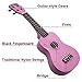 yosager 21 Inch Wooden Ukulele Toy for Kids Musical Instrument Musical Toys (Pink)
