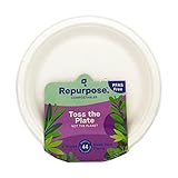 REPURPOSE Compostable Plates 9 Inch, 44 CT