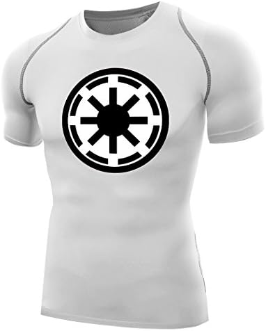 Sysuer Mens Star Wars Galactic Republic Logo Base Layer Bike Wear Training Tshirt Tees