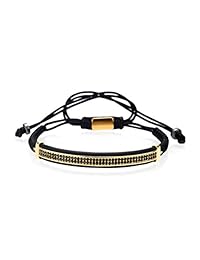 MAOCEN - Pulseras de lujo para hombre y mujer, diseño de corona real, color dorado y plateado