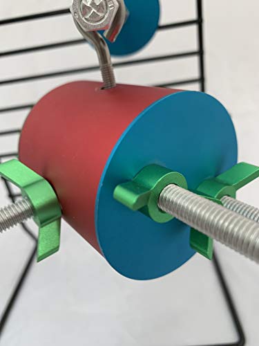 Busy Barrel Parrot Foraging Toy, Wing Nuts Won’t Come Off Their Bolts!