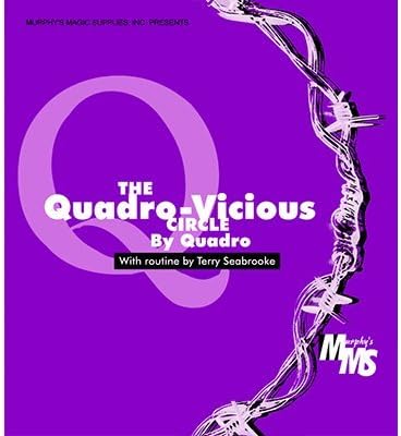Quadro Vicious Circle Linking Rings by Murphys Magic Supplies - Trick