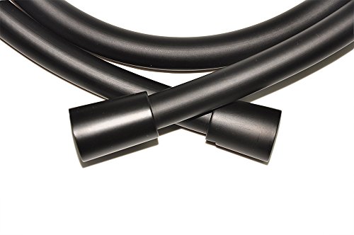 59 Inch Handheld Soft Shower Hose Head, Black Shower Hose