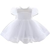 Dressy Daisy Baby & Toddler Girls' Special Occasion Dresses Wedding Flower Girl White Dress Fancy Party Ball Gown