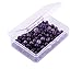 Natural Stone Beads 100pcs 8mm Amethyst Round Genuine Real Stone Beading Loose Gemstone Hole Size 1mm DIY Charm Smooth Beads for Bracelet Necklace Earrings Jewelry Making (Amethyst)