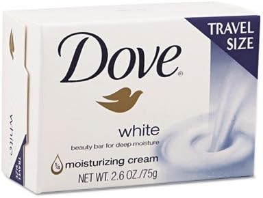 Dove CB126811 White Travel Size Bar Soap with Moisturizing Lotion 2.6oz 36/Carton