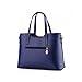 Fashion Road Genuine Leather Womens Shoulder Bags Top-Handle Handbag Tote Purse Bag Purple