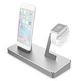 Apple Watch Stand Charging Station, UNU Aluminum 8.2A/41W Fast Charging Dock Cradle for iPhone SE/5/5s/6/6S/PLUS, iPad Air Mini, Samsung Galaxy S5 S6 S7 Edge, Samsung Galaxy Note 5 [Apple Certified]