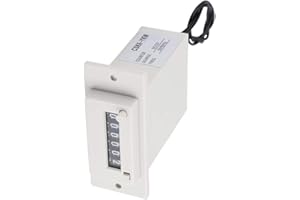 KEENSO Electromagnetic Counter,6 Digit Electronic Pulse Counter CSK6-YKW Electromagnetic Counter(DC12V-No plug)