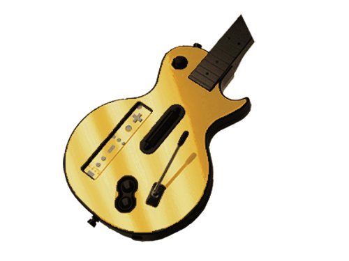Gold Chrome Mirror - Vinyl Decal Mod Skin Kit by System Skins - Compatible with Guitar Hero 3 (GH3) for Nintendo Wii