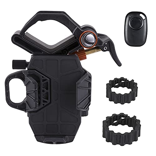Celestron – NexYZ DX – Universal Smartphone Adapter for Telescope, Binoculars & Spotting Scopes – 3-Axis Precision Alignment – Capture Images & Video Through Your Optics – Includes Bluetooth Remote
