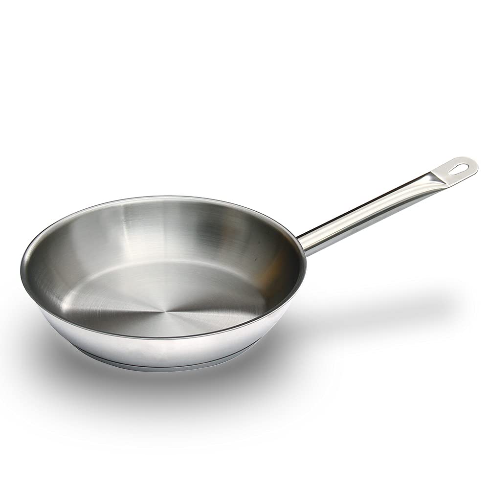 KIPROSTAR 業務用ステンレスフライパン 24cm IH対応 底面3層構造 キプロスター 食洗器対応 コーティングなし IH/直火両対応商品画像