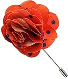 100% Cotton Dots Tangerine Lapel Pin