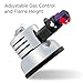 Ivation Butane Micro Burner – Mini Tabletop Butane Burner w/Adjustable Gas Control Knob & Safety Button – Instant High-Intensity Flame for Boiling Hot Water, Making Coffee, Cooking Food & More