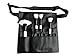 Groupcow 22 Pockets Professional Cosmetic Makeup Brush Bag with Artist Belt Strap