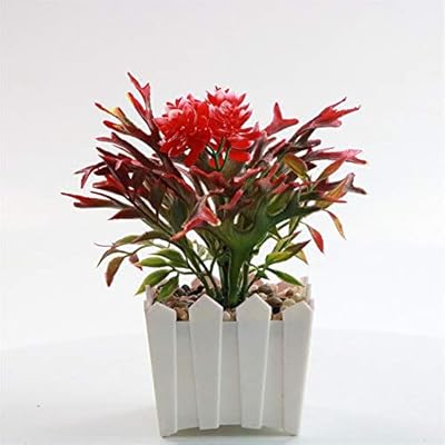 Artificial Plants Flower Mini Plant Flower In Ceramic Pots For
