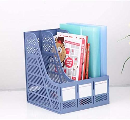 File Organizer,Office Desktop Accessories, 3 Pockets Desk Organizer Tray,for Folders,Mail, Stationary, Desk Accessories,Blue