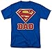 Super Dad Shield -- Superman Adult T-Shirt, X-Large