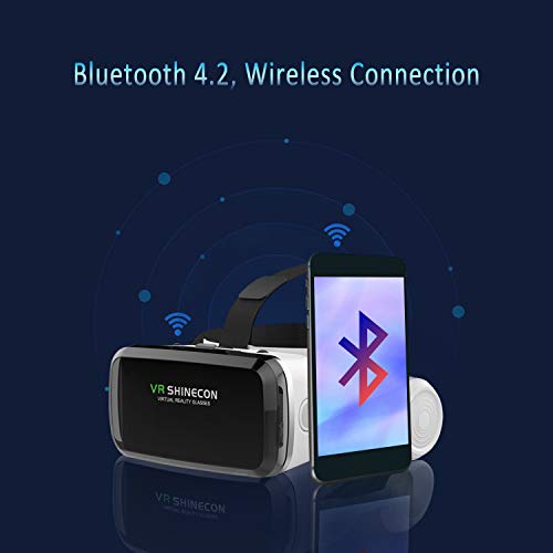 VR Headset with Wireless Headphones, Peiloh Virtual Reality Headset for VR Videos Games, VR Glasses 3D Goggles Headset… - Image 3