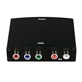 Component to HDMI Converter,ZAMO 5RCA Component RGB YPbPr to HDMI Converter v1.3 HDCP Video Audio Converter Adapter for DVD, PSP, Xbox 360 to New HDTV or Monitor-1080P