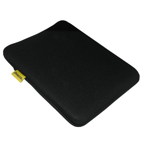 Amzer Neoprene Sleeve 7.5-Inch Case Cover with Pocket for Tablets &amp; eBooks - Matt Black/Leaf Green (AMZ90808)