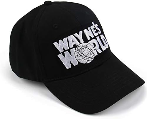 LZLAN Wayne's World Black Cap Hat Baseball Cap Costume Fashion Style (Color: Black)