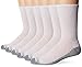 Fruit of the Loom Men's Essential 6 Pair Pack Casual Socks with Cushion and Arch Support