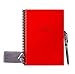 Rocketbook Fusion Reusable Undated Productivity Planner, Executive Size 6x8.8, Red - Goals, Monthly and Weekly Calendar, Daily To-do List, Lined and Dotted Notes Pages