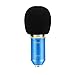 Earamble Professional Studio Recording Condenser Microphone Plug and Play Mic, Cardioid Pickup, Compatible Phone, Computer, Laptop, Mac for Youtube, Podcasting, Twitch, Games Broadcast (Blue)