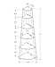 Monarch Specialties Corner Accent Etagere, 72
