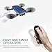 Noiposi RC Drone Quadcopter JJR/C H47 Elfie Foldable Selfie Pocket Drone Gravity Sensor Mode One hand Remote Control Mini Quadcopter with 2.0MP 720 HD Camera (Blue)