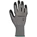 AmazonBasics Polyurethane Coated Work Gloves, Polyester Liner Fiber, Touch Screen, Grey, Size 8, M, 12-Pair
