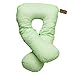 U Shaped Pregnancy Body Pillow with Zipper Removable Cover Full Body Pillows for Pregnant Women