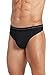 Jockey Men's Underwear Seamfree Thong, Black, M