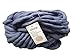 Zituop Super Chunky Roving Bulky Yarn for Hand Knitting Crochet, 250g, 8.8 Ounze (Dark Grey)