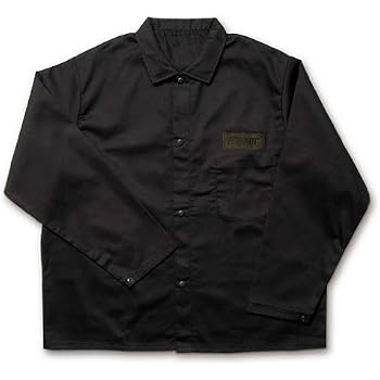 Black Stallion FBK9-30C Flame-Resistant Cotton Welding Jacket, Black, X