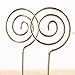 BERON Set of 20 3.5 Inch Sprial Memo Clips Card Holder for Tabletop Use (Silver)