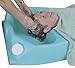 SP Ableware In-Bed Head Wash System, Plastic with Drain Plus - Turquoise (764271000)