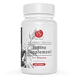 Zen Haus 12.5 mg Iodine Potassium Iodide Supplement Plus Selenium, Chromium, L-Theanine, Riboflavin (B2) - Thyroid Support - 200 Tablets - High Potency Lugol's Alternative
