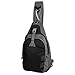 LC Prime Sling Bag Chest Shoulder Unbalance Gym Fanny Backpack Sack Satchel Outdoor Bike Nylon Fabric Black