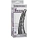 Doc Johnson Vac-U-Lock - The Beau - Platinum Premium Silicone Dildo - F-Machine and Harness Compatible Dildo - Charcoal