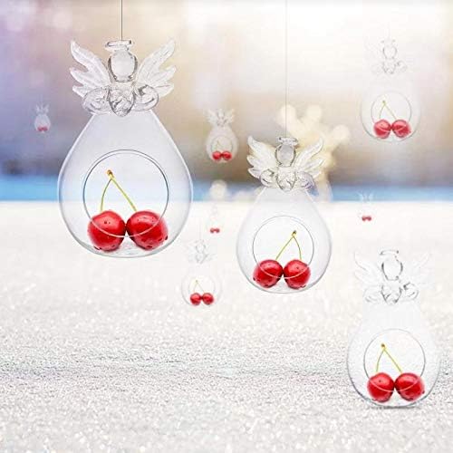 EssenceLivingPack of 6 Angel Terrariums, Christmas Glass Angels, Angel Candle Holders, Glass Terrariums, Angel Planters, Glass Planters, Angel Gifts, Angel Vase