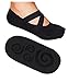 Lupo Women's Essential No Slip Crossover Yoga Pilates Barre Socks