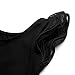 MdnMd Dance Leotard with Skirt Flutter Sleeve by (Tag 120) - Age 4-6, Black
