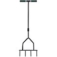 MIXXIDEA Lawn Core Aerator Manual Grass Garden Tiller Dethatching Tool Core Aeration Tool for Turf Runoff and Soil Compaction Healthier for Yard, Lawn Easy to Use Bronze and Green