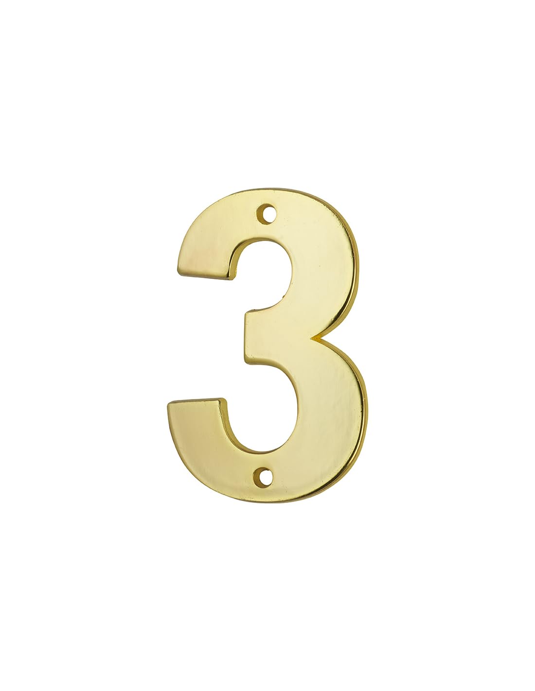 THIRARD FABRICANT DE SECURITE DEPUIS 2063 Thirard 00967193 Height 51 mm Screw-On Wall Plate with Number 3 Accessories Door Equipment for Indoor or Outdoor Use, Grey Aluminium