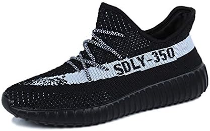 Men's Women's Lightweight Fashin Sneakers Athletic Knit Running Shoes Couple Tennis Fitness Jogging Shoes (39/8 B(M) US Women / 6 D(M) US Men, red)